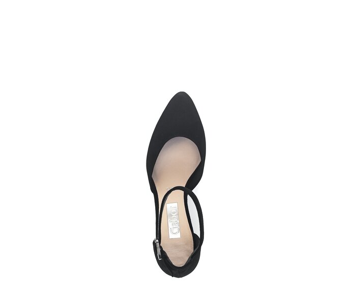 Gabor Damen  Spangenpumps Schwarz - Rauleder