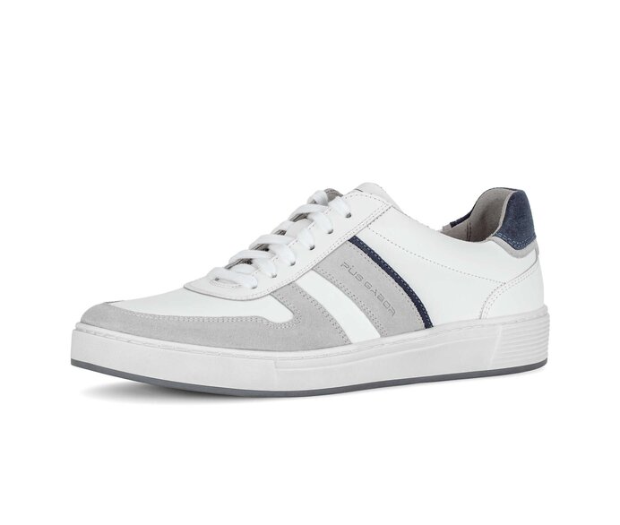 Pius Gabor Herren Sneaker Low Weiß - Glattleder