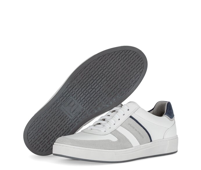Pius Gabor Herren Sneaker Low Weiß - Glattleder