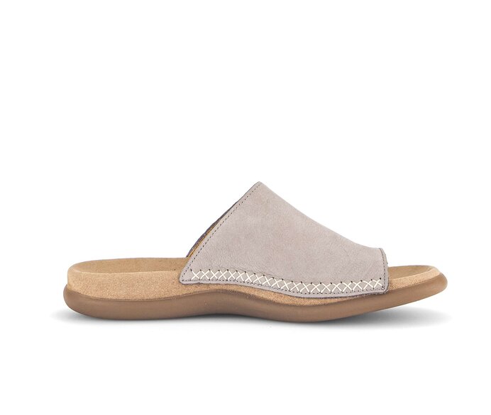 Gabor Damen  Zehentrenner Beige - Rauleder
