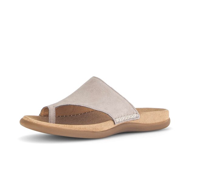 Gabor Damen  Zehentrenner Beige - Rauleder