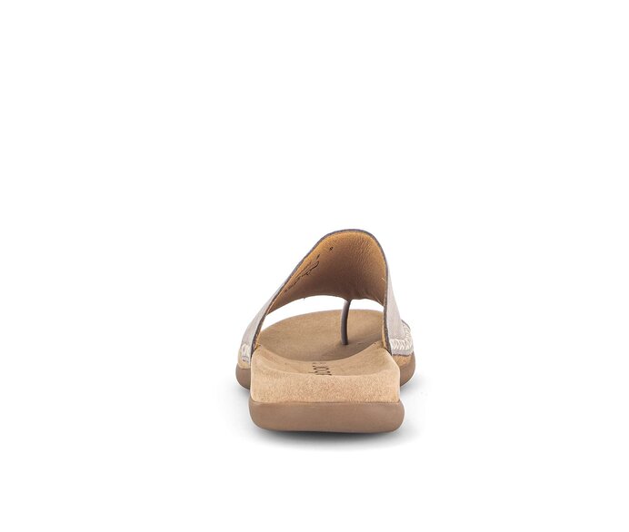 Gabor Damen  Zehentrenner Beige - Rauleder