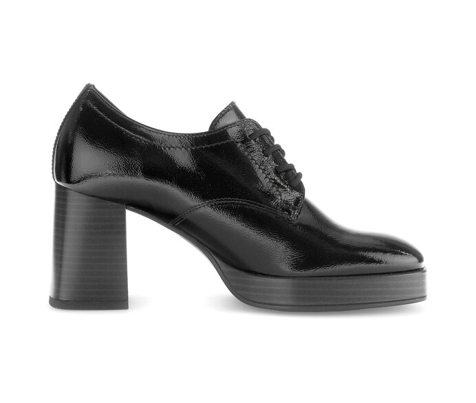Gabor Damen  Plateau Pumps Schwarz - Lackleder