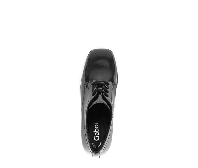 Gabor Damen  Plateau Pumps Schwarz - Lackleder