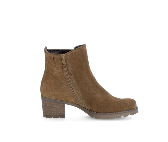 Gabor Damen  Plateau Stiefelette Braun - Rauleder