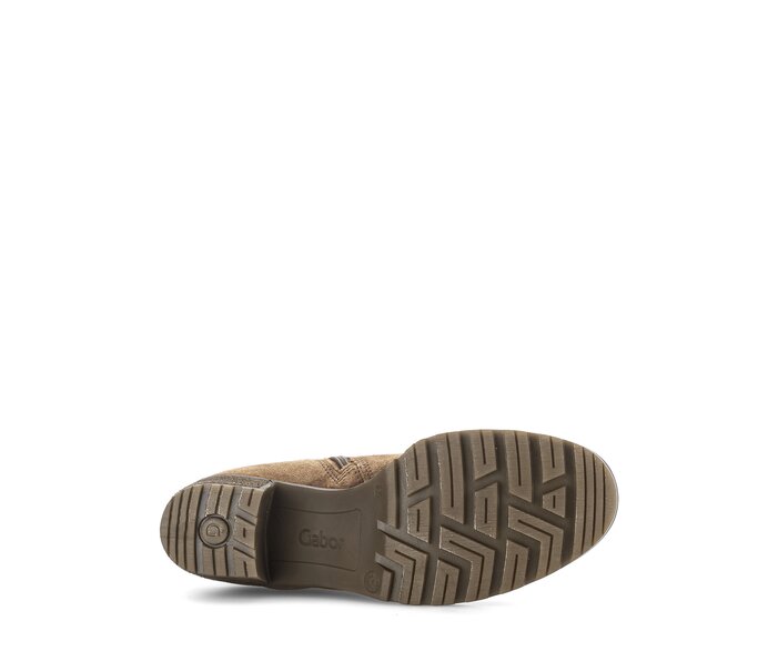Gabor Damen  Plateau Stiefelette Braun - Rauleder