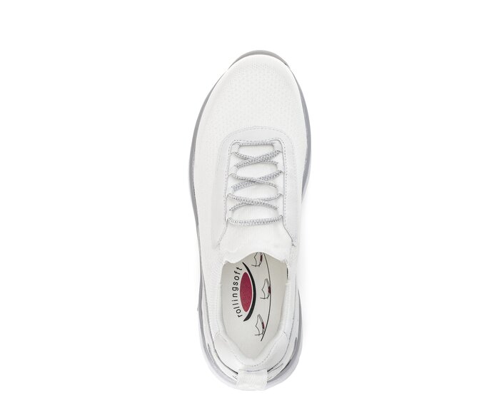 Gabor Damen  Sneaker Low Weiß - Materialmix Leder/Lederimitat