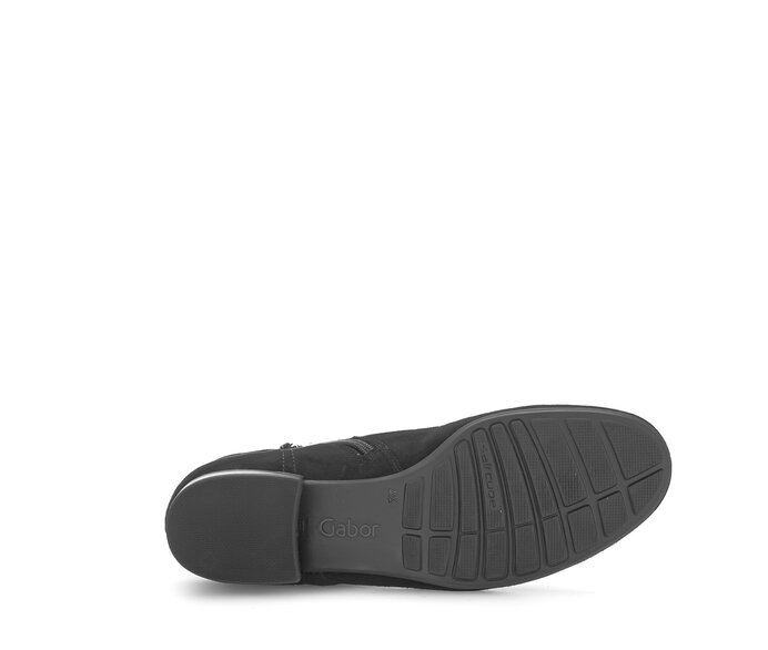 Gabor Damen  Schnürstiefelette Schwarz - Rauleder
