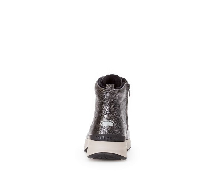 Gabor Damen  Sportliche Stiefelette Grau - Effektleder