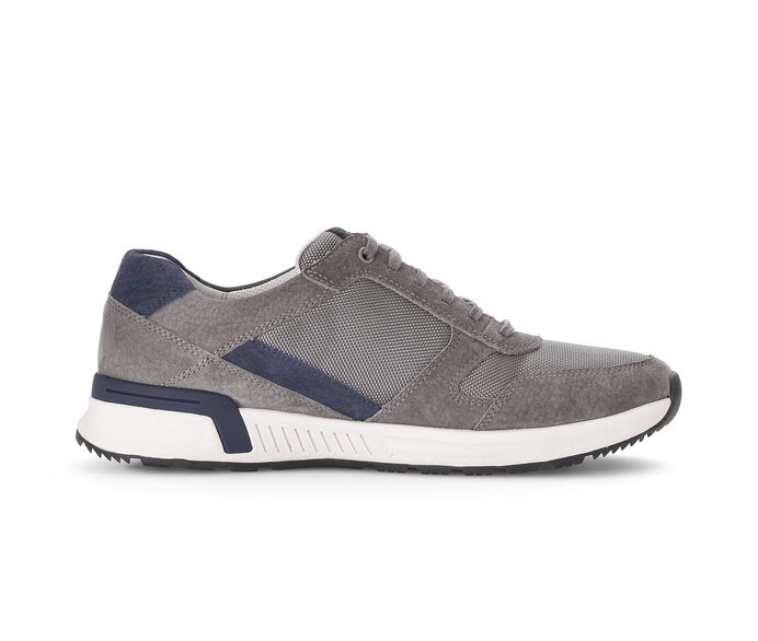 Pius Gabor Herren Sneaker Low Grau - Materialmix Leder/Textil