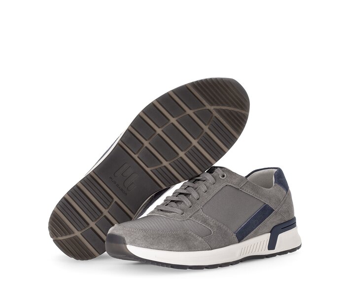 Pius Gabor Herren Sneaker Low Grau - Materialmix Leder/Textil
