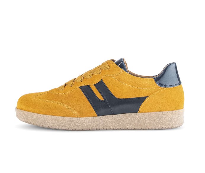 Gabor Damen Sneaker Low Gelb - Materialmix Leder