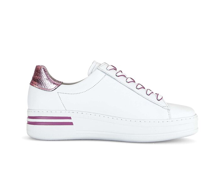 Gabor Damen  Sneaker Low Weiß - Materialmix Leder