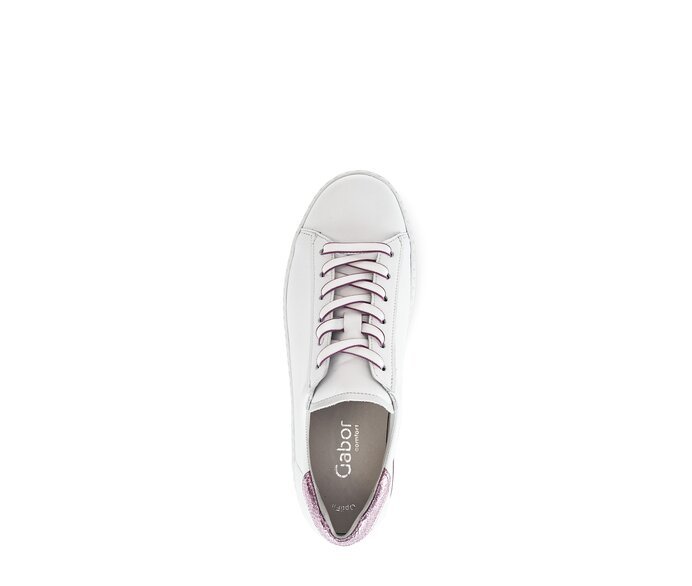 Gabor Damen  Sneaker Low Weiß - Materialmix Leder