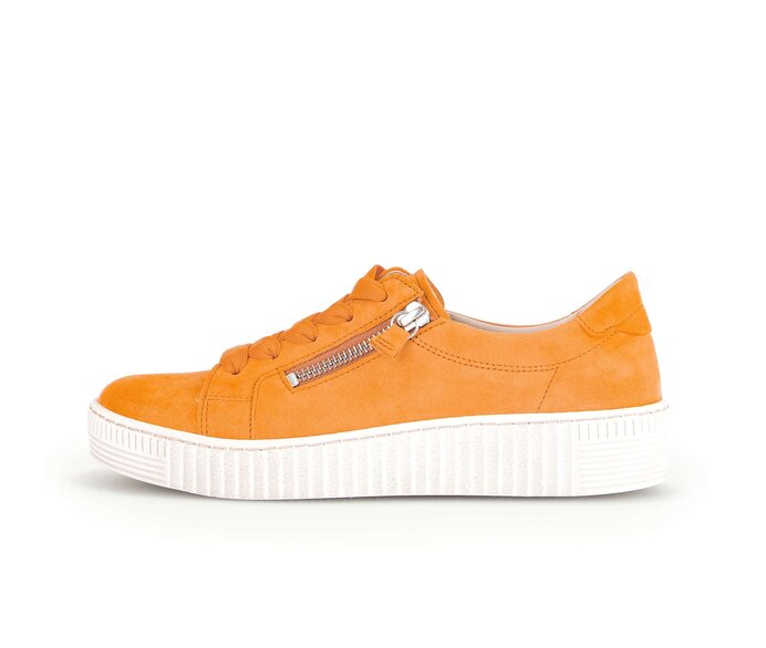 Gabor Damen Sneaker Low Orange - Rauleder