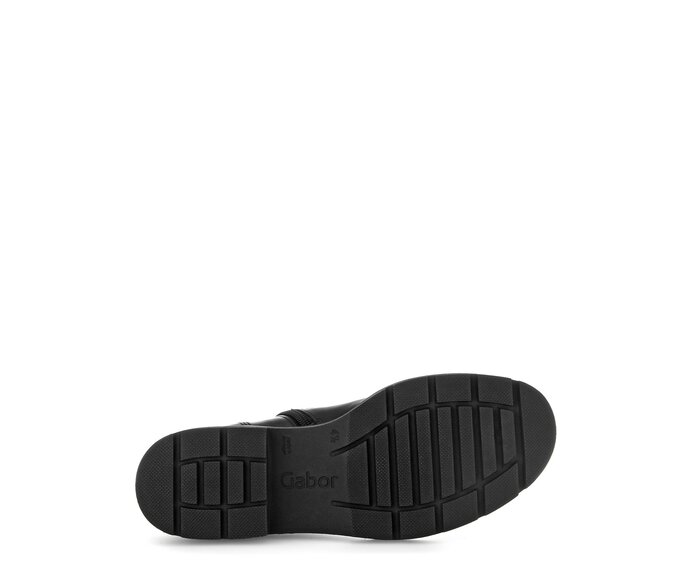 Gabor Damen  Schnürstiefelette Schwarz - Glattleder