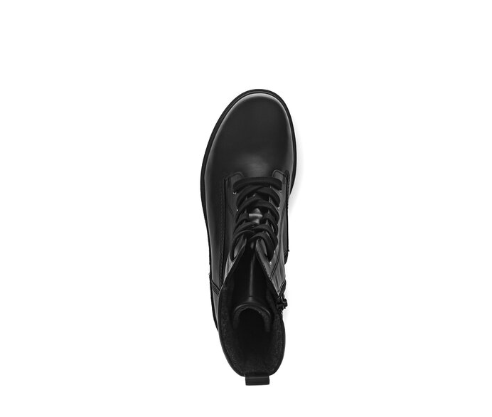 Gabor Damen  Schnürstiefelette Schwarz - Glattleder