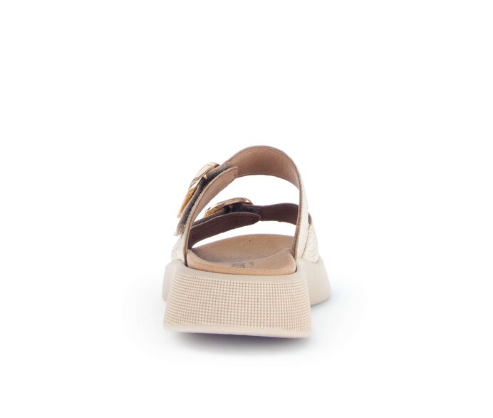 Gabor Damen  Pantolette Gold - Glattleder