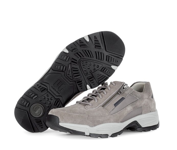 Pius Gabor Herren Sneaker Low Grau - Materialmix Leder/Textil