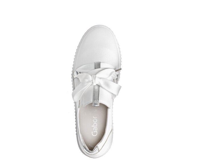 Gabor Damen  Sneaker Low Weiß - Materialmix Leder