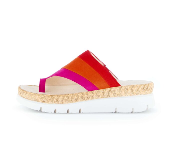 Gabor Damen Zehentrenner Multicolour - Rauleder