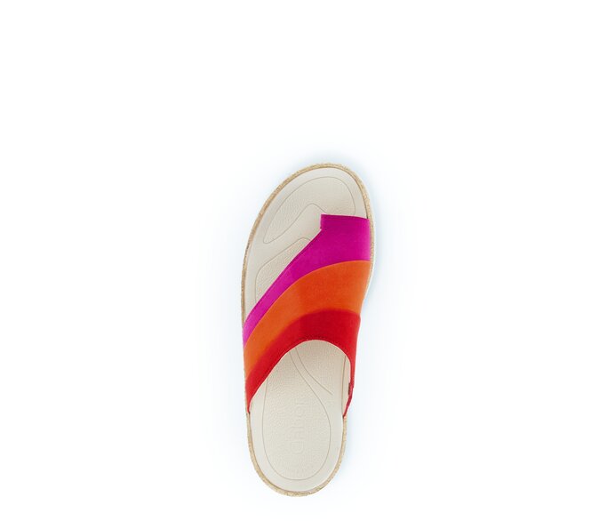 Gabor Damen  Zehentrenner Multicolour - Rauleder