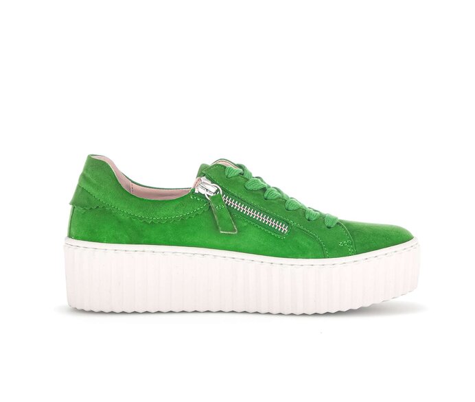 Gabor Damen  Sneaker Low Grün - Rauleder