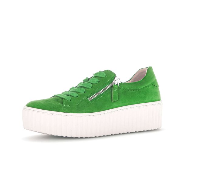 Gabor Damen  Sneaker Low Grün - Rauleder