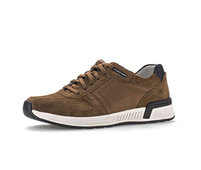 Pius Gabor Herren Sneaker Low Braun - Materialmix Leder/Textil
