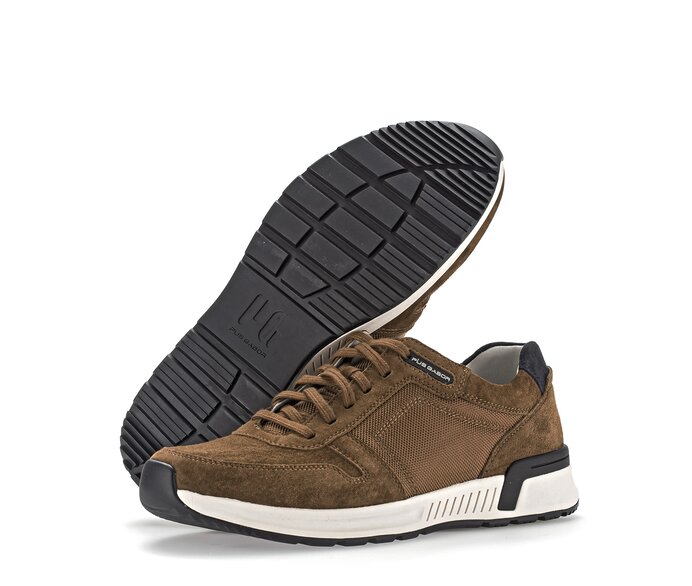 Pius Gabor Herren Sneaker Low Braun - Materialmix Leder/Textil
