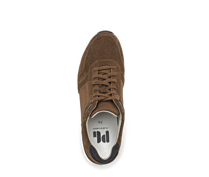 Pius Gabor Herren Sneaker Low Braun - Materialmix Leder/Textil