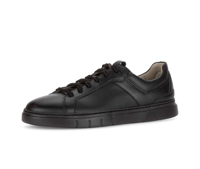 Pius Gabor Herren Sneaker Low Schwarz - Glattleder