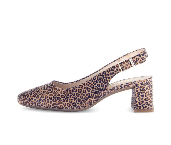 Gabor Damen Slingpumps Beige - Effektleder