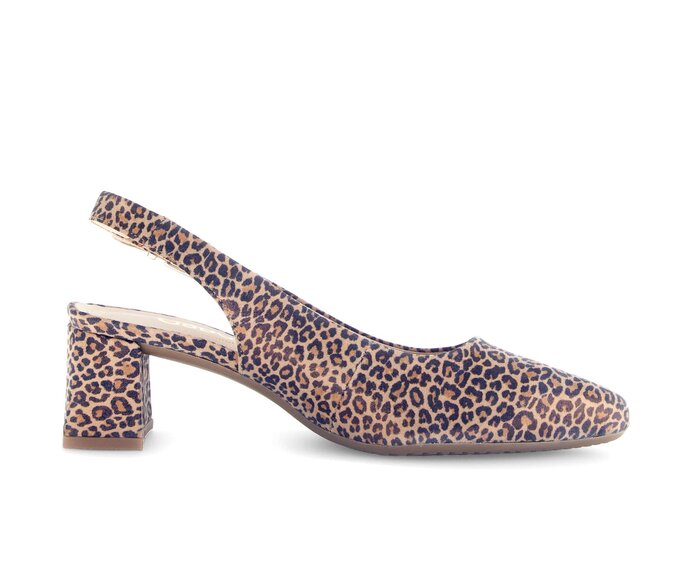 Gabor Damen  Slingpumps Beige - Effektleder