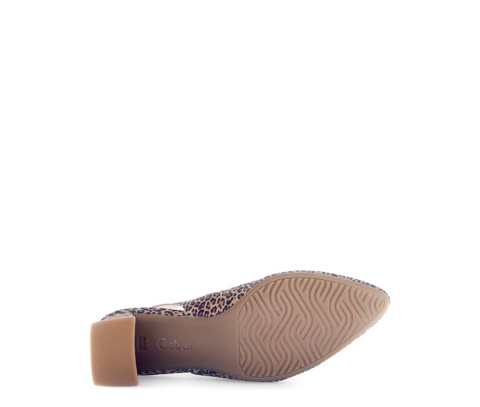 Gabor Damen  Slingpumps Beige - Effektleder