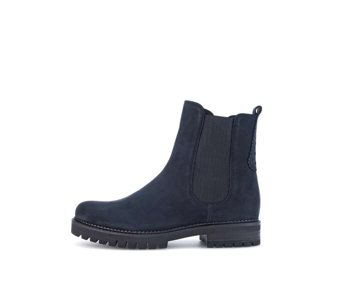 Gabor Damen Chelsea Boot Blau - Rauleder