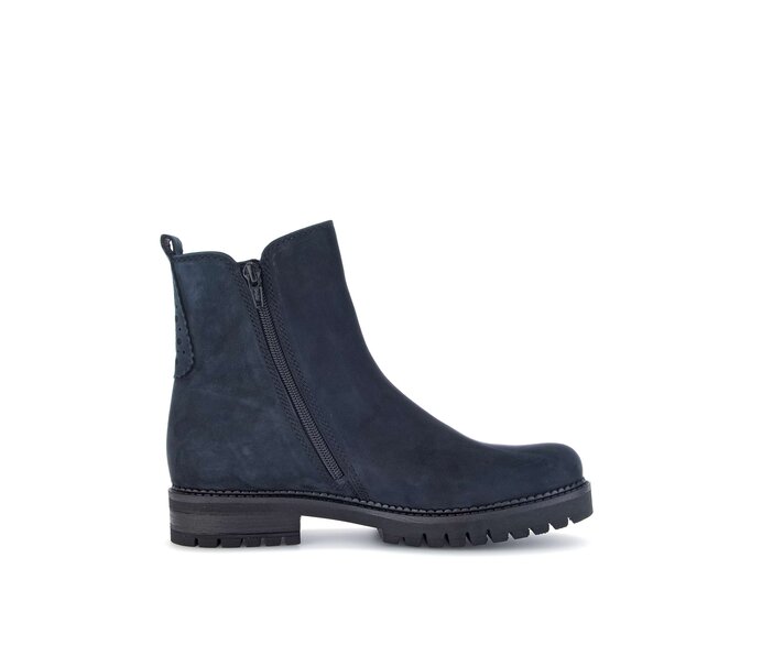 Gabor Damen  Chelsea Boot Blau - Rauleder