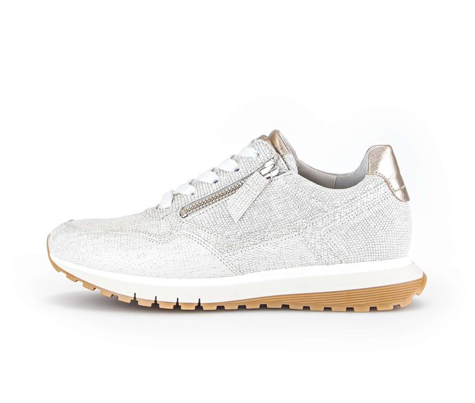 Gabor Damen Sneaker Low Gold - Materialmix Leder