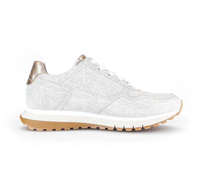Gabor Damen  Sneaker Low Gold - Materialmix Leder