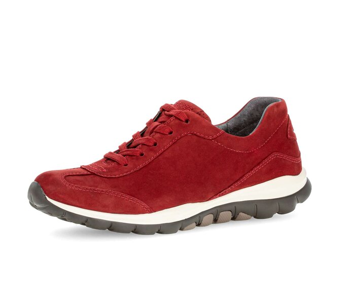Gabor Damen  Sneaker Low Rot - Rauleder