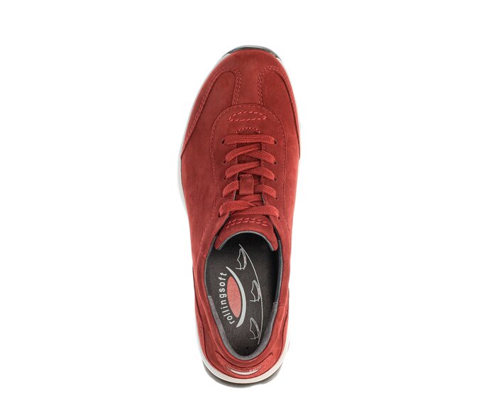 Gabor Damen  Sneaker Low Rot - Rauleder