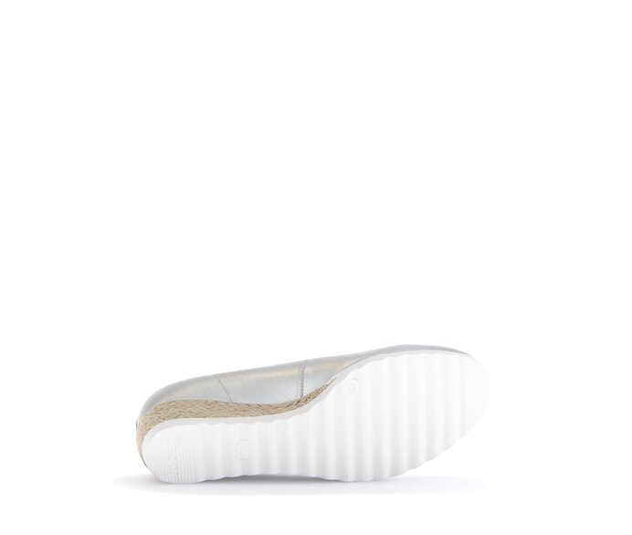 Gabor Damen  Keilpumps Silber - Effektleder