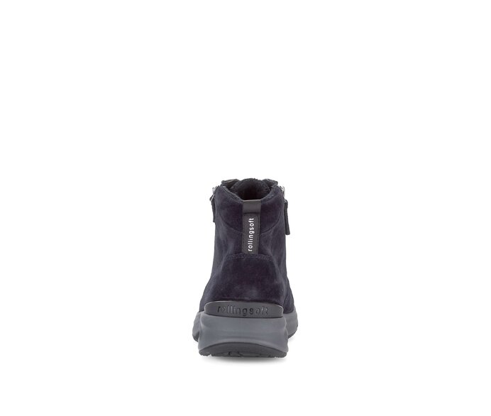 Gabor Damen  Schnürstiefelette Blau - Rauleder