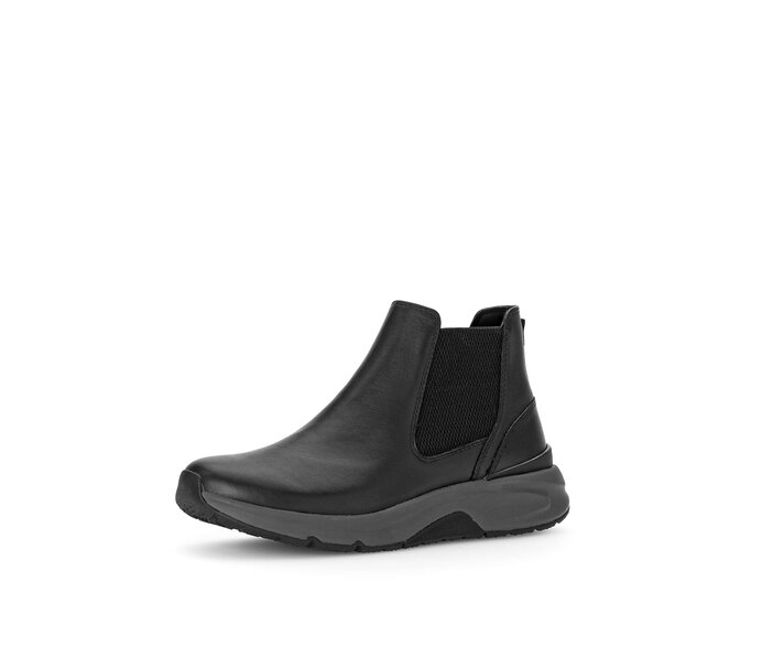 Gabor Damen  Chelsea Boot Schwarz - Glattleder