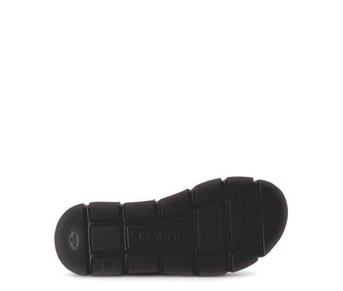 Gabor Damen  Plateau Sandale Schwarz - Effektleder