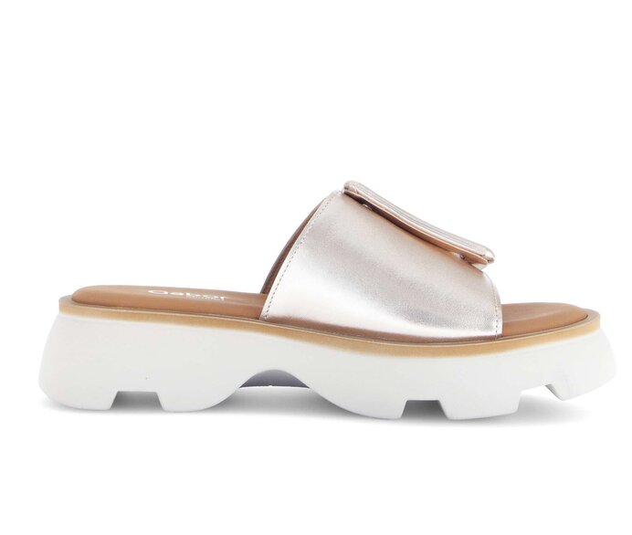Gabor Damen  Pantolette Gold - Effektleder