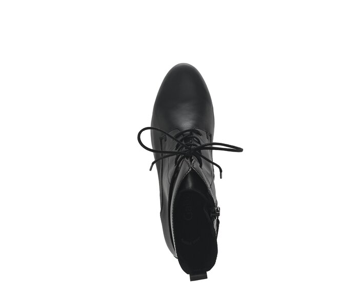 Gabor Damen  Schnürstiefelette Schwarz - Glattleder