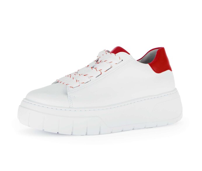 Gabor Damen  Sneaker Low Weiß - Glattleder