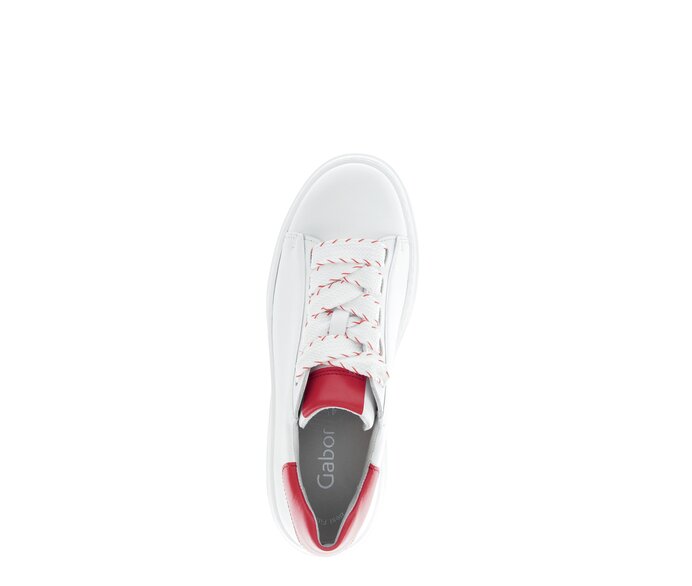 Gabor Damen  Sneaker Low Weiß - Glattleder