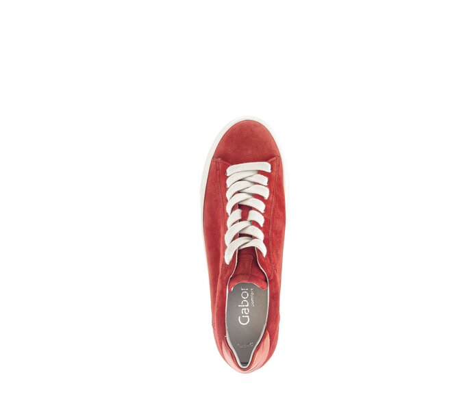 Gabor Damen  Sneaker Low Rot - Materialmix Leder